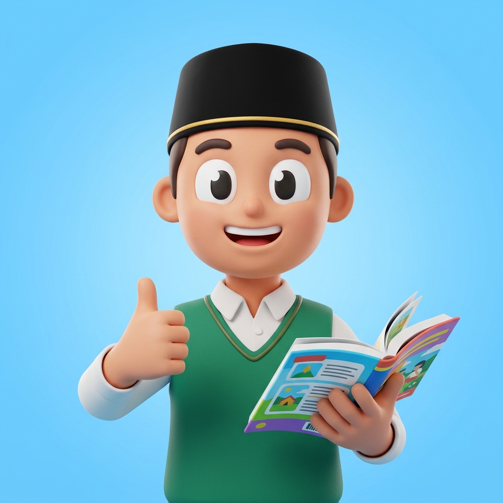 Mascot Paipedia - Teman Belajar PAI